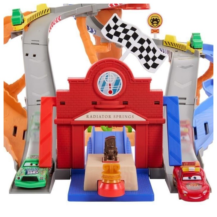 Cars - Piste de Course Rescue Road - Coffret de quatre véhicules - Disney Pixar Cars - JFL57 Cars - Piste de Course Rescue Road - Coffret de quatre véhicules - Disney Pixar Cars - JFL57