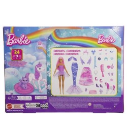 Barbie - Calendrier de l'Avent - Avec poupée mode et 24 surprises -