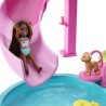 Barbie - Coffret Piscine de Reve - Toboggan et jacuzzi - Plus de 20 a