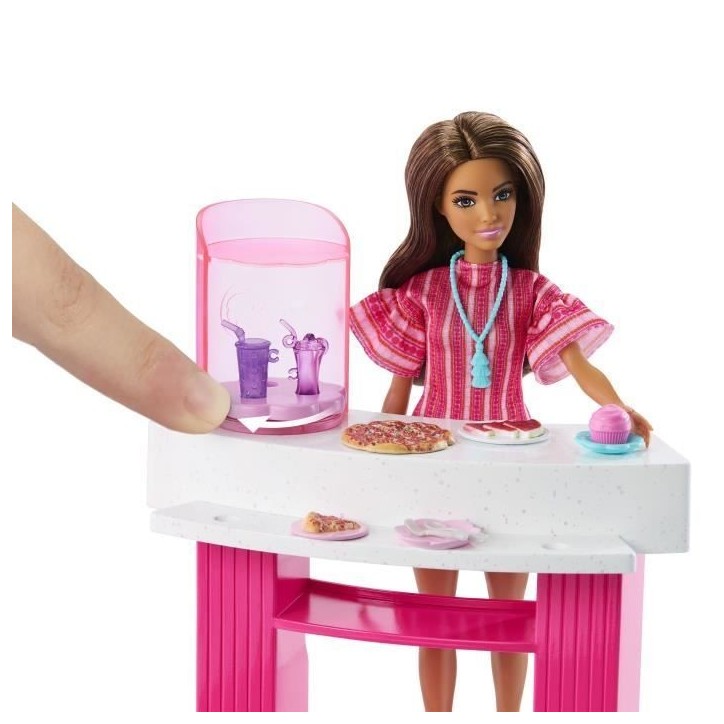 Barbie - Coffret Piscine de Reve - Toboggan et jacuzzi - Plus de 20 accessoires - Barbie - JFP01 Barbie - Coffret Piscine de Reve - Toboggan et jacuzzi - Plus de 20 accessoires - Barbie - JFP01