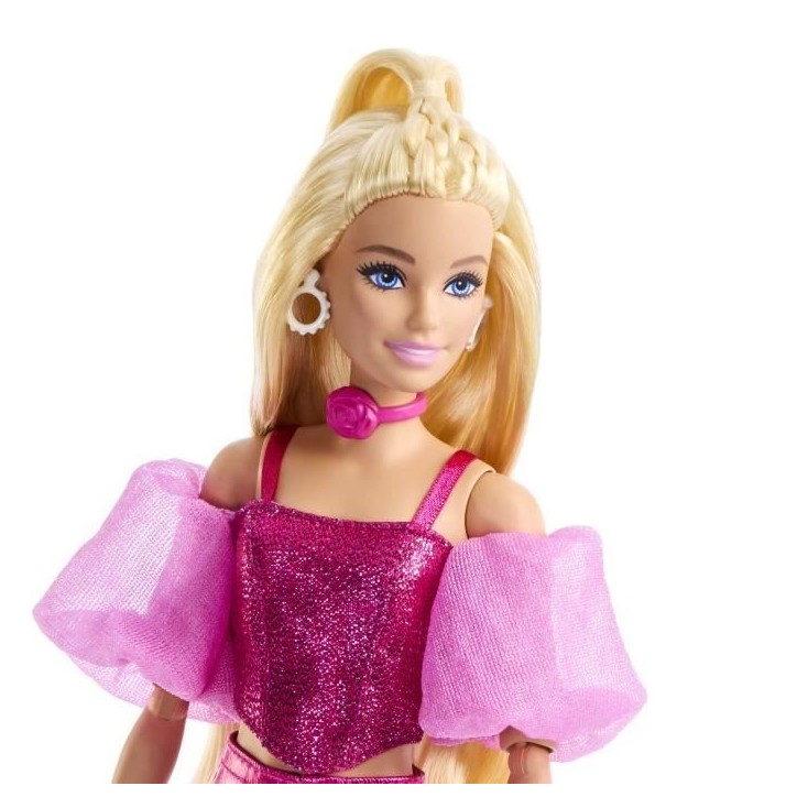 Barbie - Poupée Deluxe Style - Tenue rose métallisé et cheveux blonds - Barbie - JFP40 Barbie - Poupée Deluxe Style - Tenue rose métallisé et cheveux blonds - Barbie - JFP40
