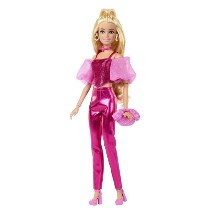 Barbie - Poupée Deluxe Style - Tenue rose métallisé et cheveux blonds - Barbie - JFP40 Barbie - Poupée Deluxe Style - Tenue rose métallisé et cheveux blonds - Barbie - JFP40