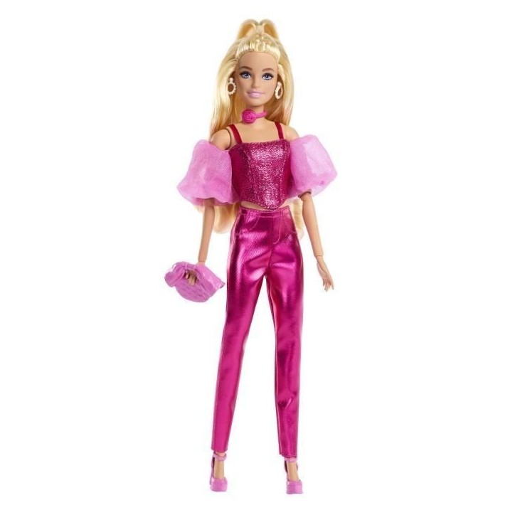 Barbie - Poupée Deluxe Style - Tenue rose métallisé et cheveux blonds - Barbie - JFP40 Barbie - Poupée Deluxe Style - Tenue rose métallisé et cheveux blonds - Barbie - JFP40