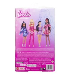 Barbie - Poupée Deluxe Style - Robe coupe boule corail métallisé -