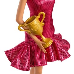 Barbie - Poupée Danseuse de Salon et Accessoires - Brune avec trophé