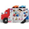 MEGA BLOKS - Camion Course et Construction - Coffret avec 19 pieces -