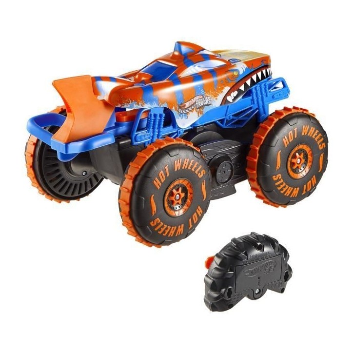 Hot Wheels - Monster Trucks - Véhicule Tiger Shark Escaladeur-a piles - Hot Wheels - JFR39