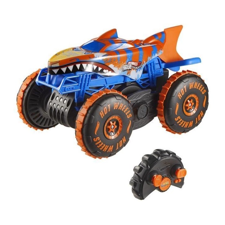 Hot Wheels - Monster Trucks - Véhicule Tiger Shark Escaladeur-a piles - Hot Wheels - JFR39