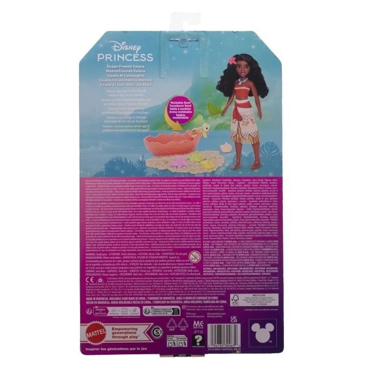 Disney - Poupée Vaiana et Compagnie avec accessoires - Disney Princess - JFT12 Disney - Poupée Vaiana et Compagnie avec accessoires - Disney Princess - JFT12