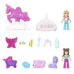 Polly Pocket - Coffret 2 en 1 Lapin - Avec 2 figurines et 12 acces