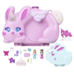 Polly Pocket - Coffret 2 en 1 Lapin - Avec 2 figurines et 12 acces