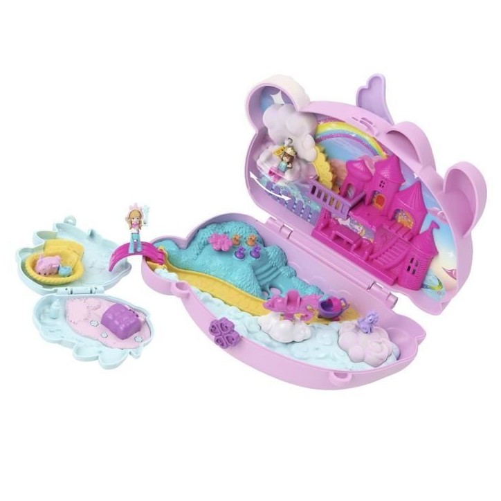 Polly Pocket - Coffret 2 en 1 Lapin - Avec 2 figurines et 12 accessoires - Polly Pocket - JFT88 Polly Pocket - Coffret 2 en 1 Lapin - Avec 2 figurines et 12 accessoires - Polly Pocket - JFT88