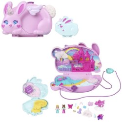 Polly Pocket - Coffret 2 en 1 Lapin - Avec 2 figurines et 12 acces