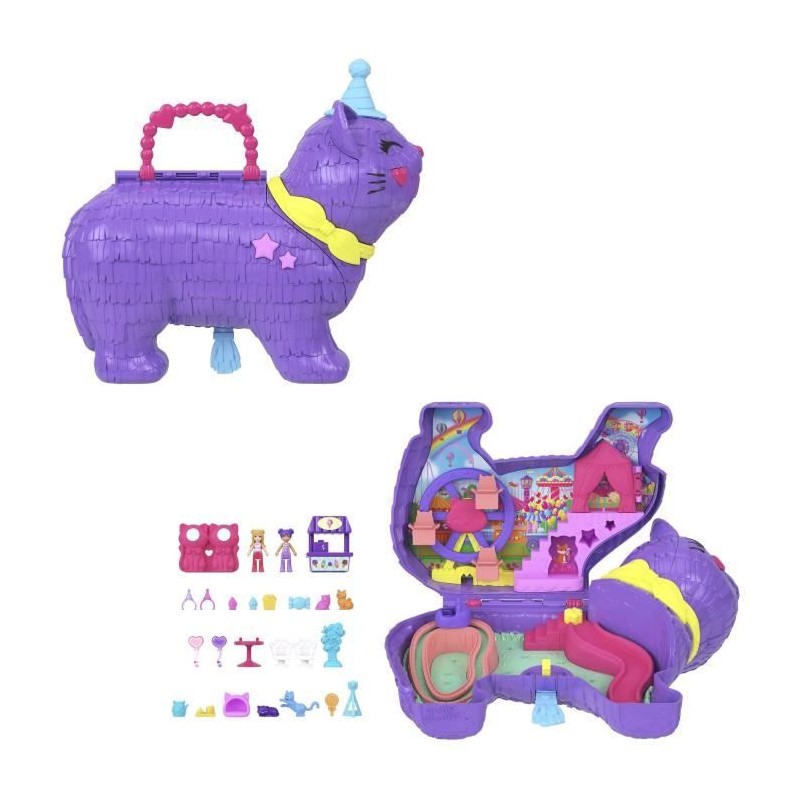 Polly Pocket - Coffret Fete du chaton - Avec mini-figurines et accesso Polly Pocket - Coffret Fete du chaton - Avec mini-figurines et accesso