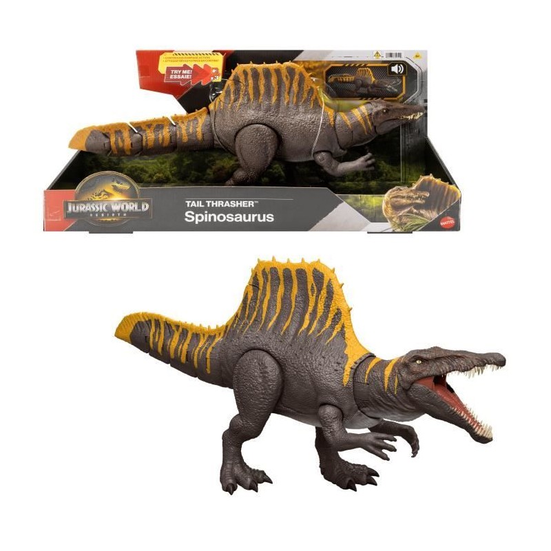 Jurassic World - Figurine articulée Spinosaurus - 2 mouvements d'att Jurassic World - Figurine articulée Spinosaurus - 2 mouvements d'att