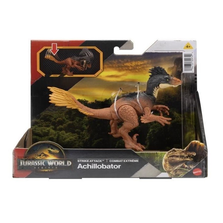 Jurassic World - Attaque Surprise - Figurine de dinosaure articulée - JGB77 Jurassic World - Attaque Surprise - Figurine de dinosaure articulée - JGB77
