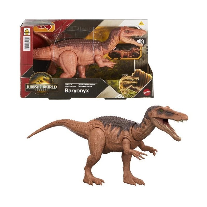 Jurassic World - Baryonyx - Figurine articulée avec attaque et son - Jurassic World - Baryonyx - Figurine articulée avec attaque et son -