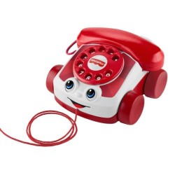 Fisher-Price - Téléphone animé rouge - 80eme anniversaire de Mattel