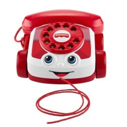 Fisher-Price - Téléphone animé rouge - 80eme anniversaire de Mattel
