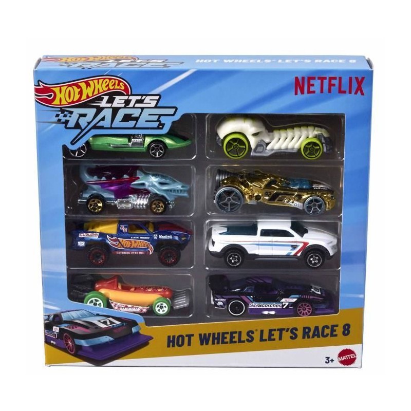 Hot Wheels- Coffret 5 Véhicules Let's Race-Véhicules échelle 1/64 Hot Wheels- Coffret 5 Véhicules Let's Race-Véhicules échelle 1/64
