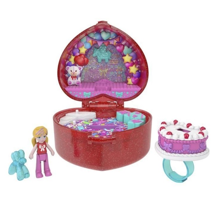 Polly Pocket - Coffret Boîte a Bijoux - 80eme anniversaire de Mattel - Polly Pocket - JGK21 Polly Pocket - Coffret Boîte a Bijoux - 80eme anniversaire de Mattel - Polly Pocket - JGK21