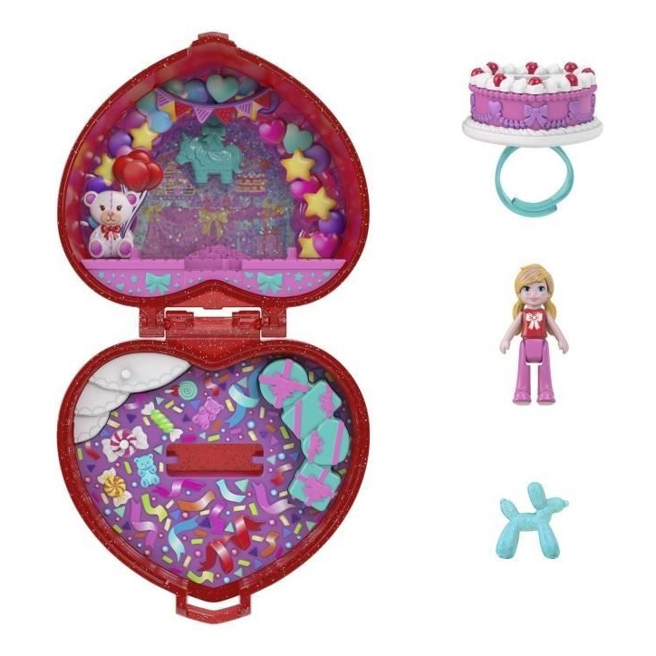 Polly Pocket - Coffret Boîte a Bijoux - 80eme anniversaire de Mattel - Polly Pocket - JGK21 Polly Pocket - Coffret Boîte a Bijoux - 80eme anniversaire de Mattel - Polly Pocket - JGK21