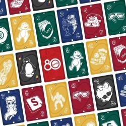 UNO - Jeu de cartes Rouge Rubis - 80eme anniversaire de Mattel - Pour