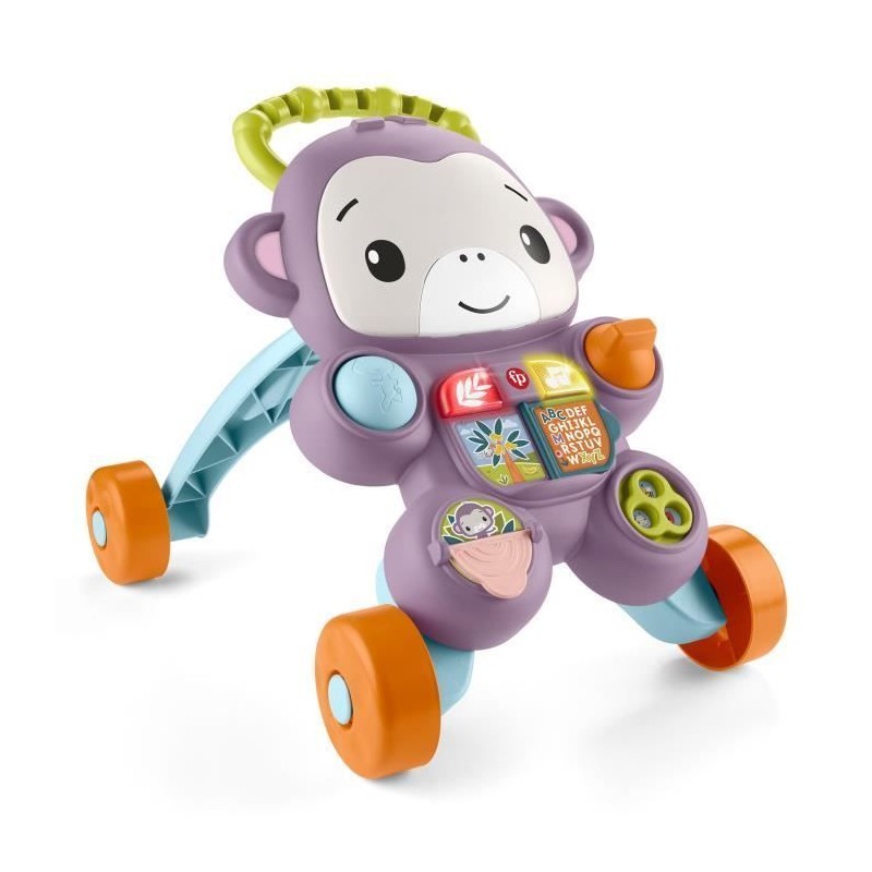 Fisher-Price - Mon Trotteur Singe Violet - Musique, lumieres et activi Fisher-Price - Mon Trotteur Singe Violet - Musique, lumieres et activi