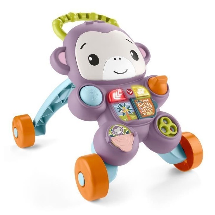 Fisher-Price - Mon Trotteur Singe Violet - Musique, lumieres et activités - Fisher-Price - JGW90 Fisher-Price - Mon Trotteur Singe Violet - Musique, lumieres et activités - Fisher-Price - JGW90