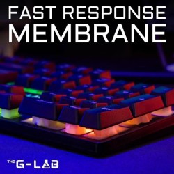 Clavier Gaming - Membrane RGB - THE G-LAB - KEYZ-CAESIUM/FR - FR Layou
