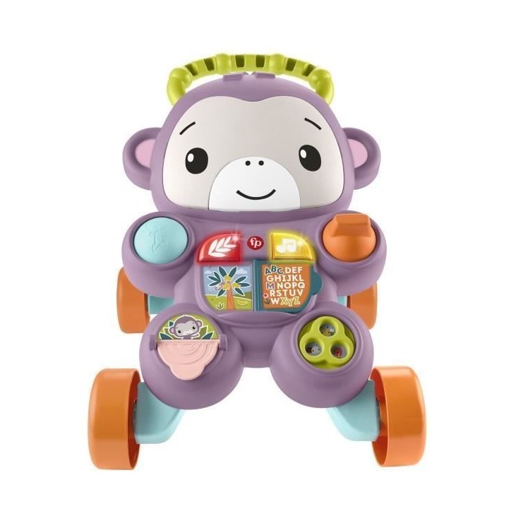 Fisher-Price - Mon Trotteur Singe Violet - Musique, lumieres et activités - Fisher-Price - JGW90 Fisher-Price - Mon Trotteur Singe Violet - Musique, lumieres et activités - Fisher-Price - JGW90