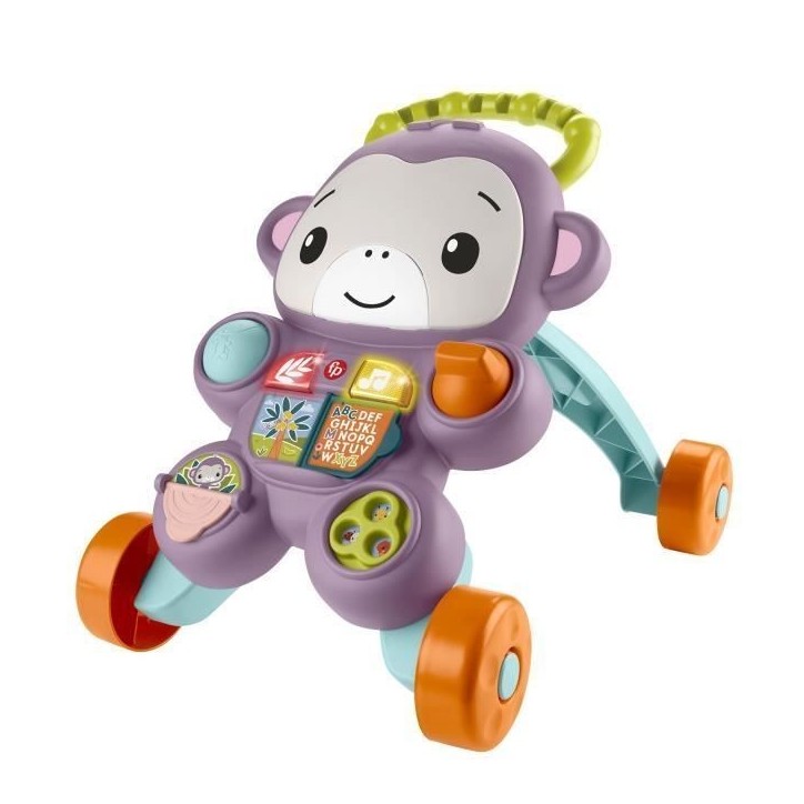 Fisher-Price - Mon Trotteur Singe Violet - Musique, lumieres et activités - Fisher-Price - JGW90 Fisher-Price - Mon Trotteur Singe Violet - Musique, lumieres et activités - Fisher-Price - JGW90