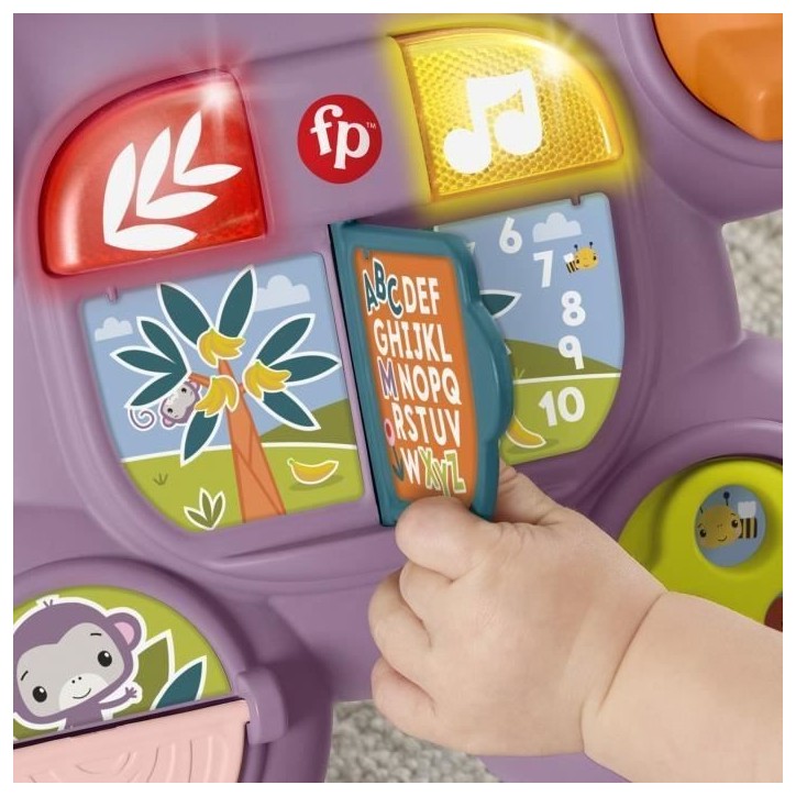 Fisher-Price - Mon Trotteur Singe Violet - Musique, lumieres et activités - Fisher-Price - JGW90 Fisher-Price - Mon Trotteur Singe Violet - Musique, lumieres et activités - Fisher-Price - JGW90