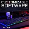 Clavier Gaming - Membrane RGB - THE G-LAB - KEYZ-CAESIUM/FR - FR Layou