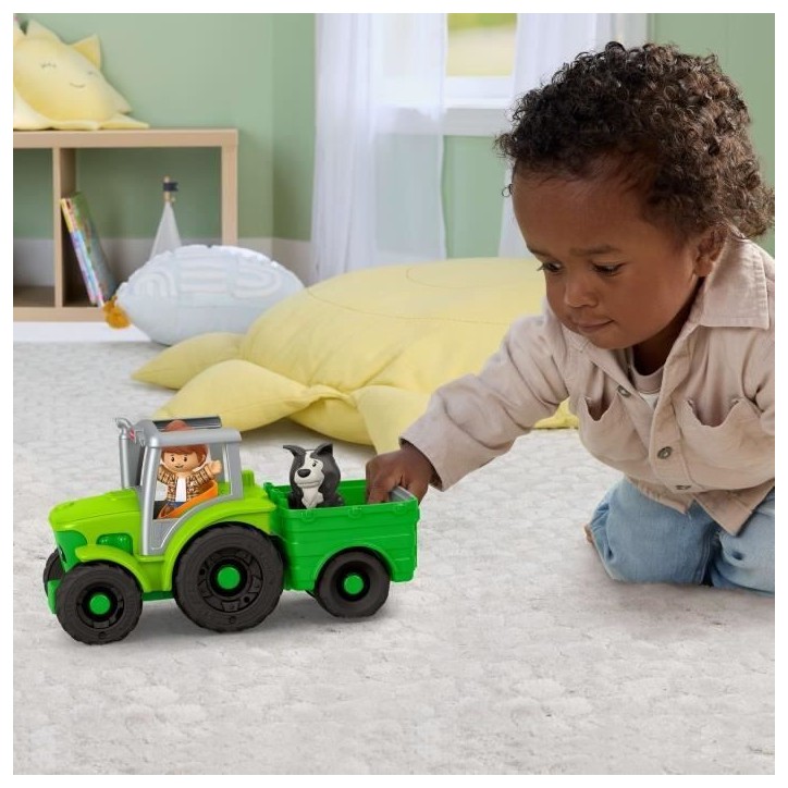 Fisher-Price - Little People - Tracteur a pousser - Véhicule musical - Fisher-Price - JGX12 Fisher-Price - Little People - Tracteur a pousser - Véhicule musical - Fisher-Price - JGX12