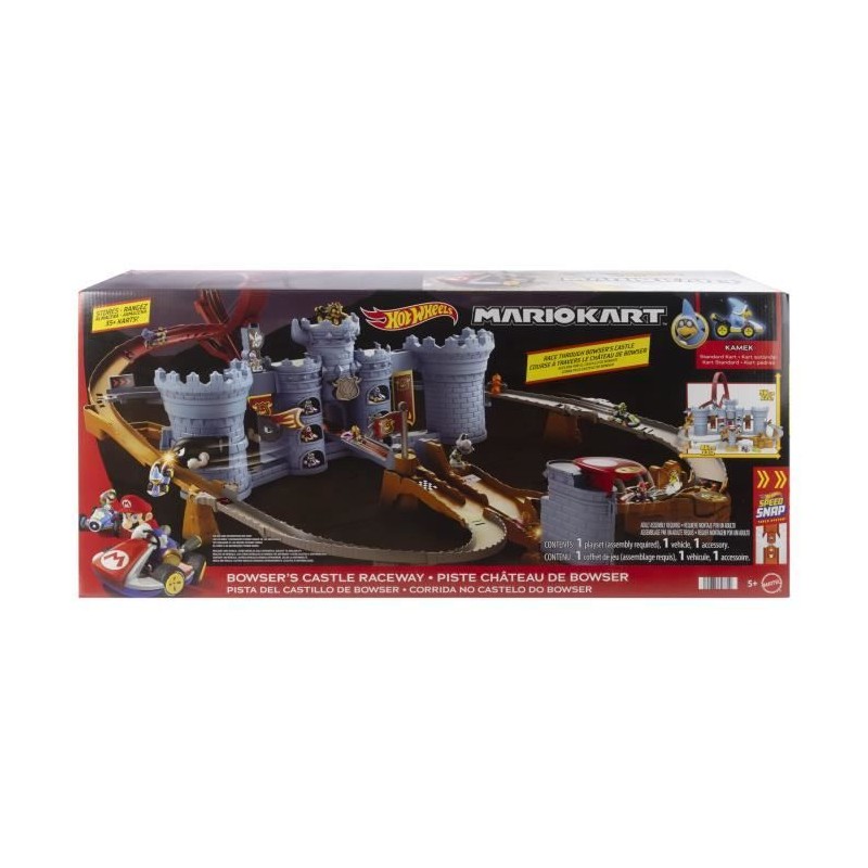 Hot Wheels - Coffret Mario Kart Château de Bowser - Avec véhicule Ka Hot Wheels - Coffret Mario Kart Château de Bowser - Avec véhicule Ka