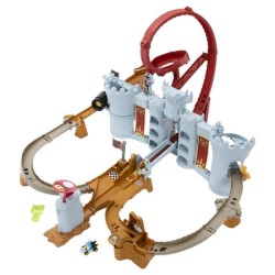 Hot Wheels - Coffret Mario Kart Château de Bowser - Avec véhicule Ka