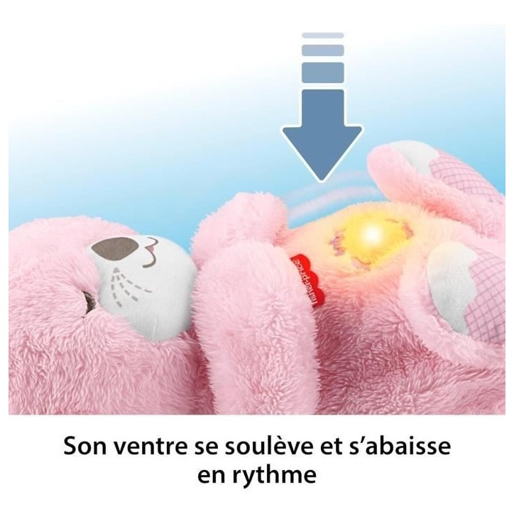 Fisher-Price - Ma Loutre Câlins Bonne Nuit - Peluche et veilleuse - Rose - Fisher-Price - JLJ33 Fisher-Price - Ma Loutre Câlins Bonne Nuit - Peluche et veilleuse - Rose - Fisher-Price - JLJ33