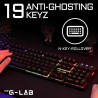 Clavier Gaming - Membrane RGB - THE G-LAB - KEYZ-CAESIUM/FR - FR Layou