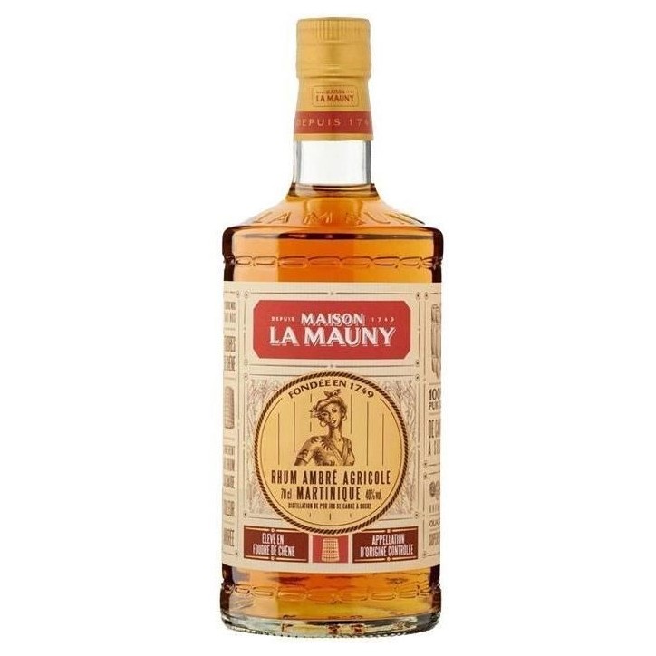 Maison La Mauny - Rhum Ambré Agricole - 40,0% Vol. - 70cl