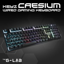 Clavier Gaming - Membrane RGB - THE G-LAB - KEYZ-CAESIUM/FR - FR Layou