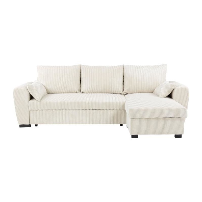 Canapé d'angle convertible réversible - 3 places - MAX - Tissu Linco