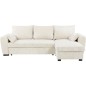 Canapé d'angle convertible réversible - 3 places - MAX - Tissu Lincoln Beige - Coffre - 240 x 143 x 85 cm - CONFORTEAM