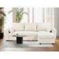 Canapé d'angle convertible réversible - 3 places - MAX - Tissu Lincoln Beige - Coffre - 240 x 143 x 85 cm - CONFORTEAM