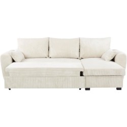 Canapé d'angle convertible réversible - 3 places - MAX - Tissu Linco