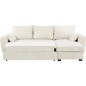 Canapé d'angle convertible réversible - 3 places - MAX - Tissu Lincoln Beige - Coffre - 240 x 143 x 85 cm - CONFORTEAM