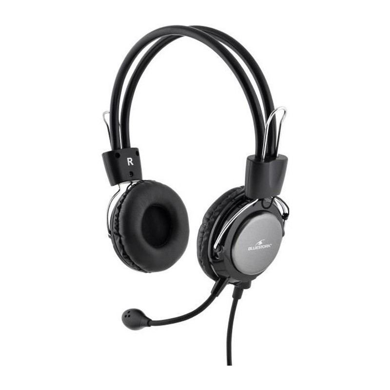 Casque-Micro - BLUESTORK - MC201 - Compatible Windows/Mac/Smartphone/T Casque-Micro - BLUESTORK - MC201 - Compatible Windows/Mac/Smartphone/T