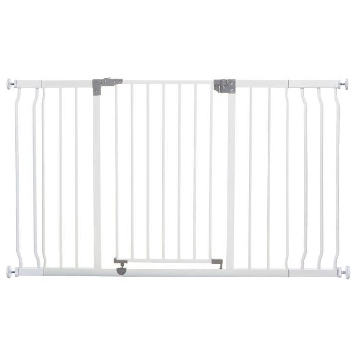 Barriere de sécurité - DREAMBABY - LIBERTY - 1 barriere + 2 extensions - 126-132,5 cm - Blanc Barriere de sécurité - DREAMBABY - LIBERTY - 1 barriere + 2 extensions - 126-132,5 cm - Blanc