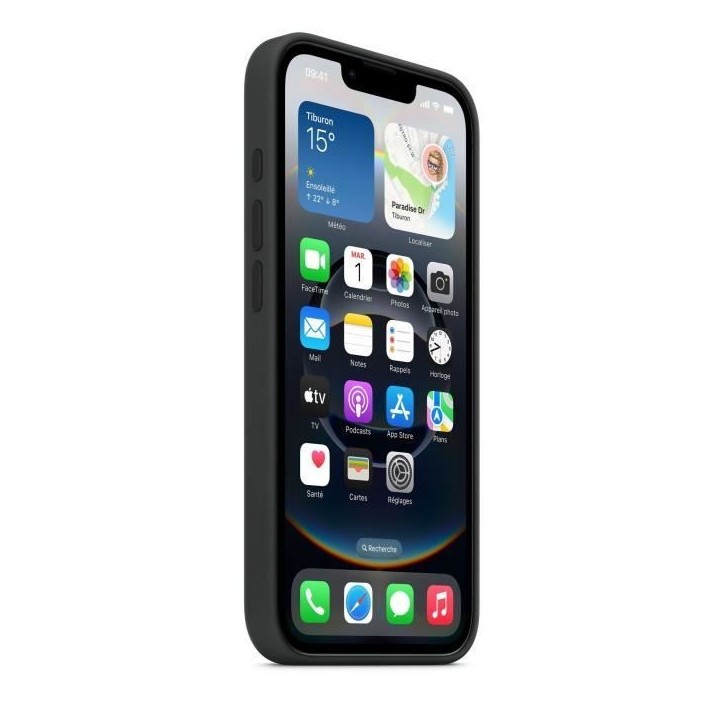APPLE iPhone 16 E - Coque en silicone - Noir