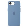 APPLE - iPhone 16E - Coque en silicone - Bleu d'hiver